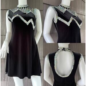 🔥Curtain Call USA Dance Costume Jazz / Tap Dance Costume Velvet Metallic Sequin
